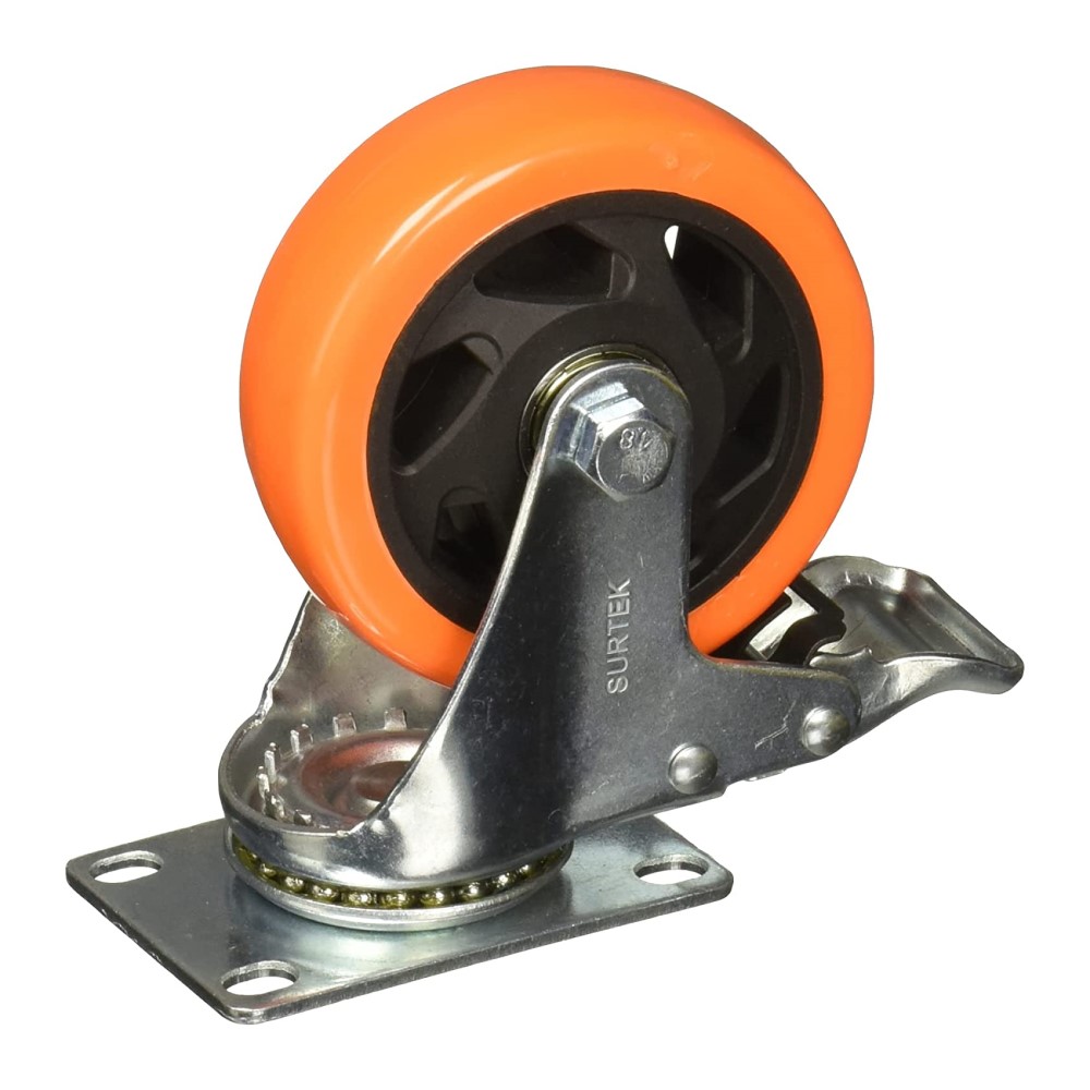 Foto 1 | Rodaja Pvc Giratoria con Freno Rin 4pulg Surtek