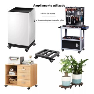 Foto 4 | Ruedas Giratorias con Freno para Muebles y Vehículos de PVC 8 Piezas