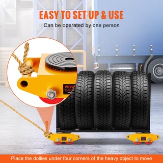 Foto 5 | Transportador De Maquinaria Industrial Machinery Skate Dolly Vevor 8t - Venta Internacional.