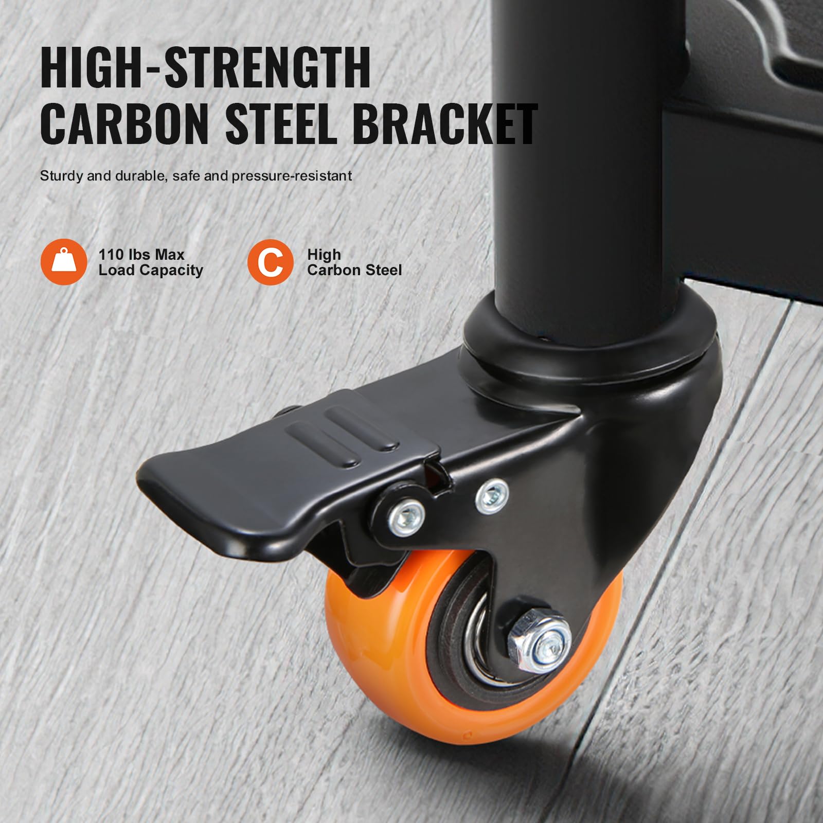 Foto 4 | Juego De 4 Ruedas Caster Wheels Vevor De 5 Cm Con Capacidad De Carga De 50 Kg - Venta Internacional.