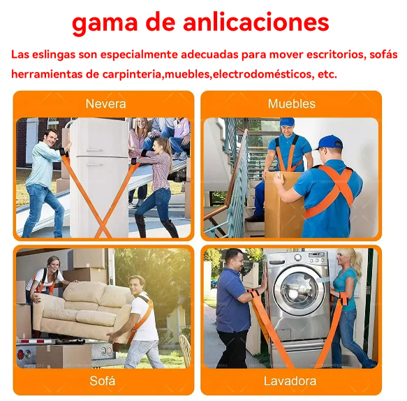 Foto 4 | Xtellar Sistema De Correas Para Mover Muebles Robusto Y Ajustable Con Guantes Incluidos