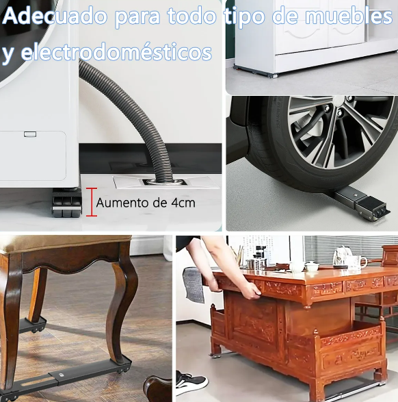 Foto 5 pulgar | Xtellar Soporte Ajustable Premium Con Ruedas Para Electrodomésticos – Ideal Para Refrigeradores Y Lavadoras.