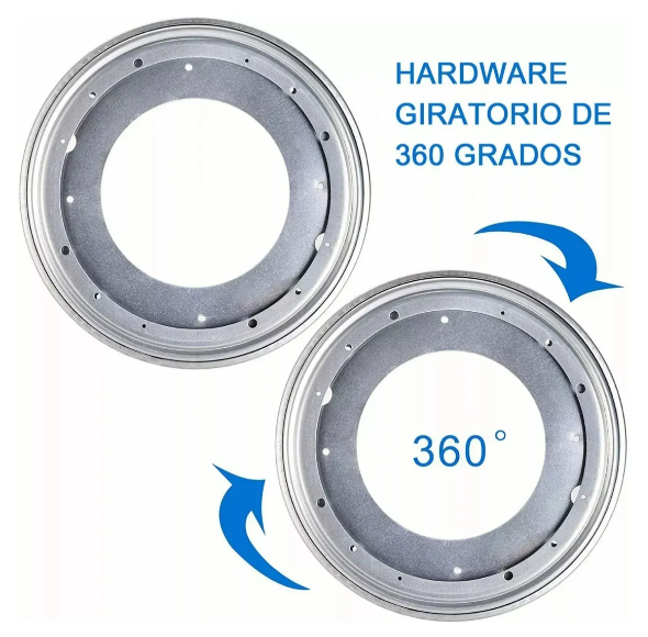 Foto 3 | Xtellar: Juego De 2 Bases Giratorias Premium De 12 Pulgadas Para Muebles Y Más