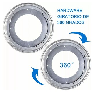 Foto 3 | Xtellar: Juego De 2 Bases Giratorias Premium De 12 Pulgadas Para Muebles Y Más