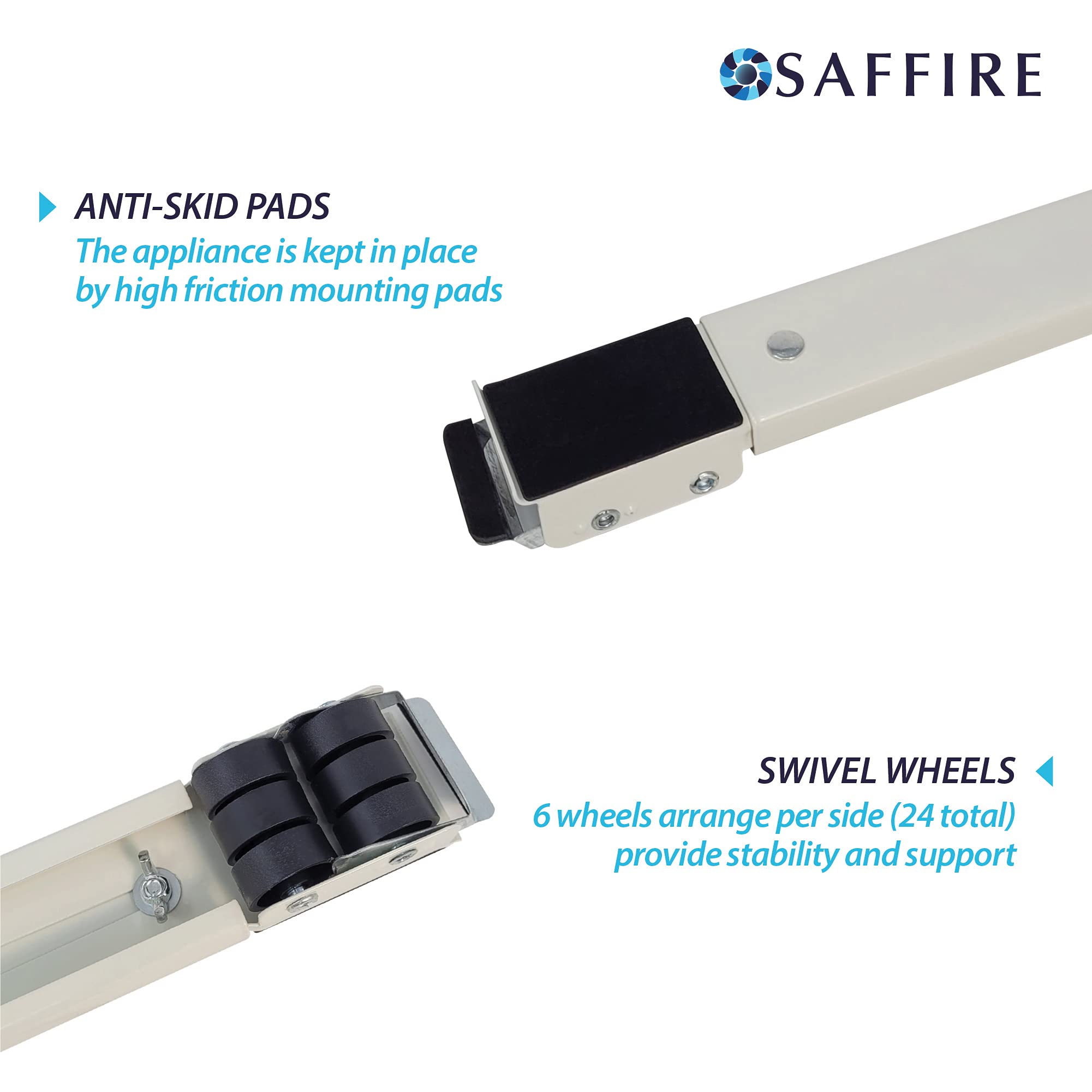 Foto 6 pulgar | Rodillos Para Electrodomésticos Saffire Heavy Duty  Ajustables  250 Kg - Venta Internacional.
