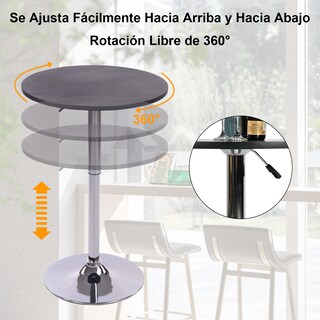 Foto 2 | Mesa Auxiliar Ajustable Sakuru Negra