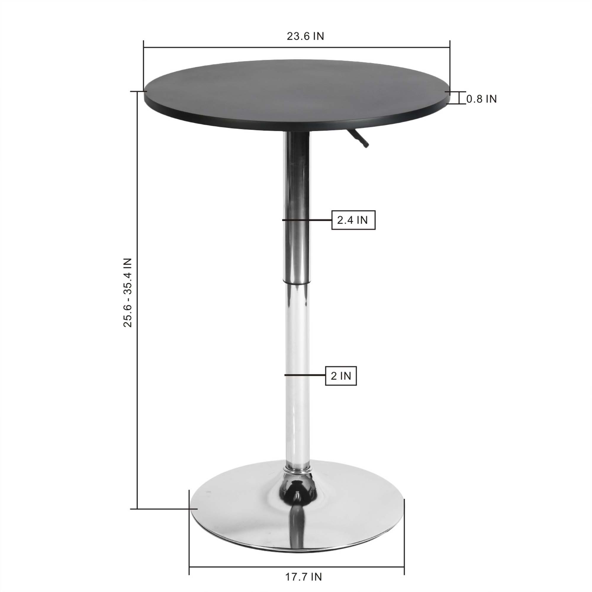 Foto 4 pulgar | Mesa Auxiliar Ajustable Sakuru Negra