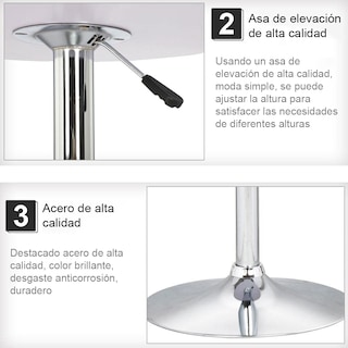 Foto 5 | Mesa Auxiliar Ajustable Sakuru Negra