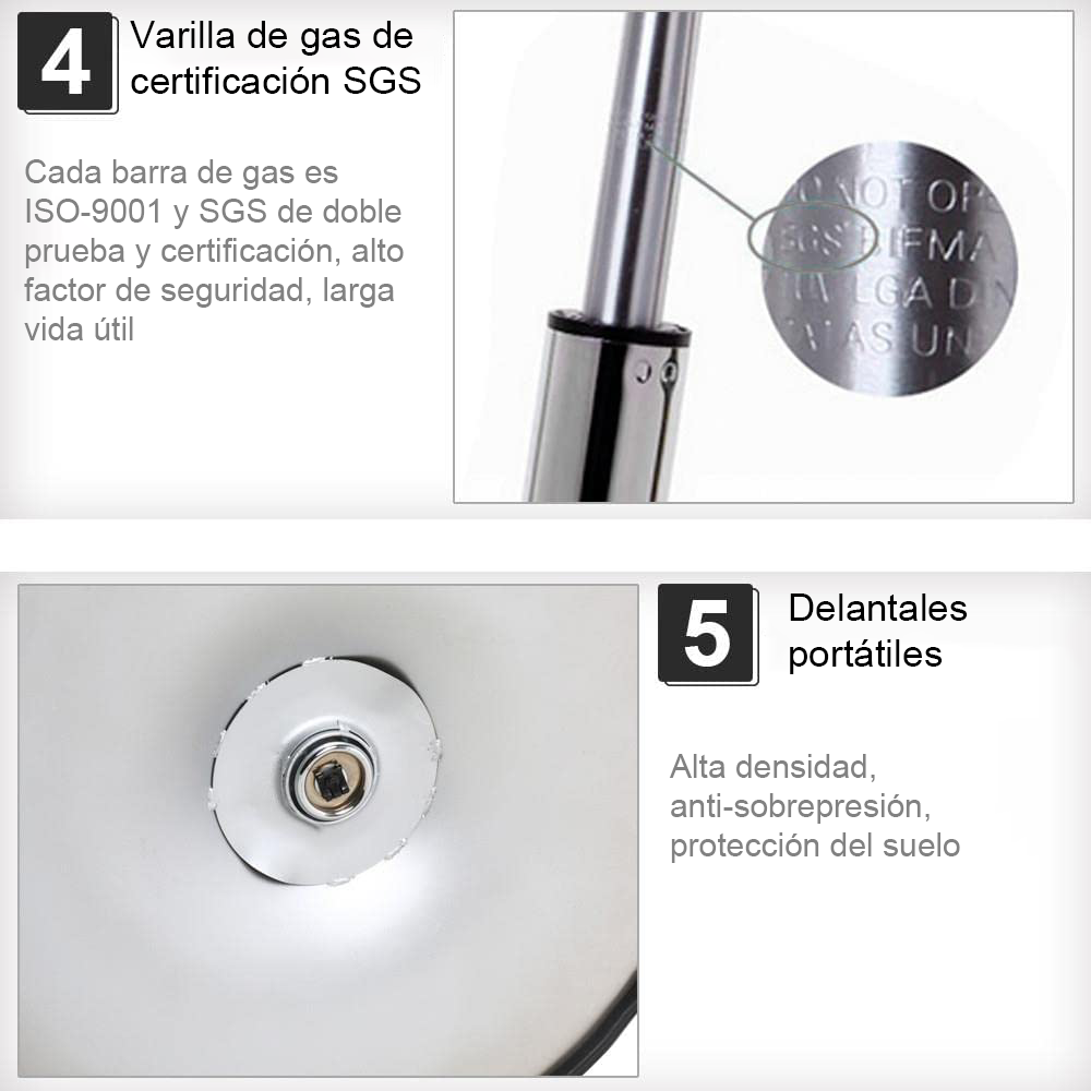 Foto 7 pulgar | Mesa Auxiliar Ajustable Sakuru Negra