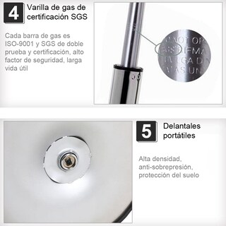 Foto 6 | Mesa Auxiliar Ajustable Sakuru Negra
