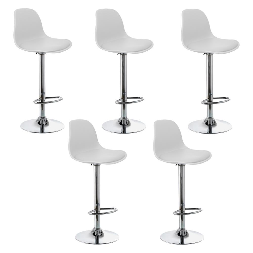 Foto 1 | Sillas Altas KingsHouse COMBO-KH-120 color Blanco 5 Piezas