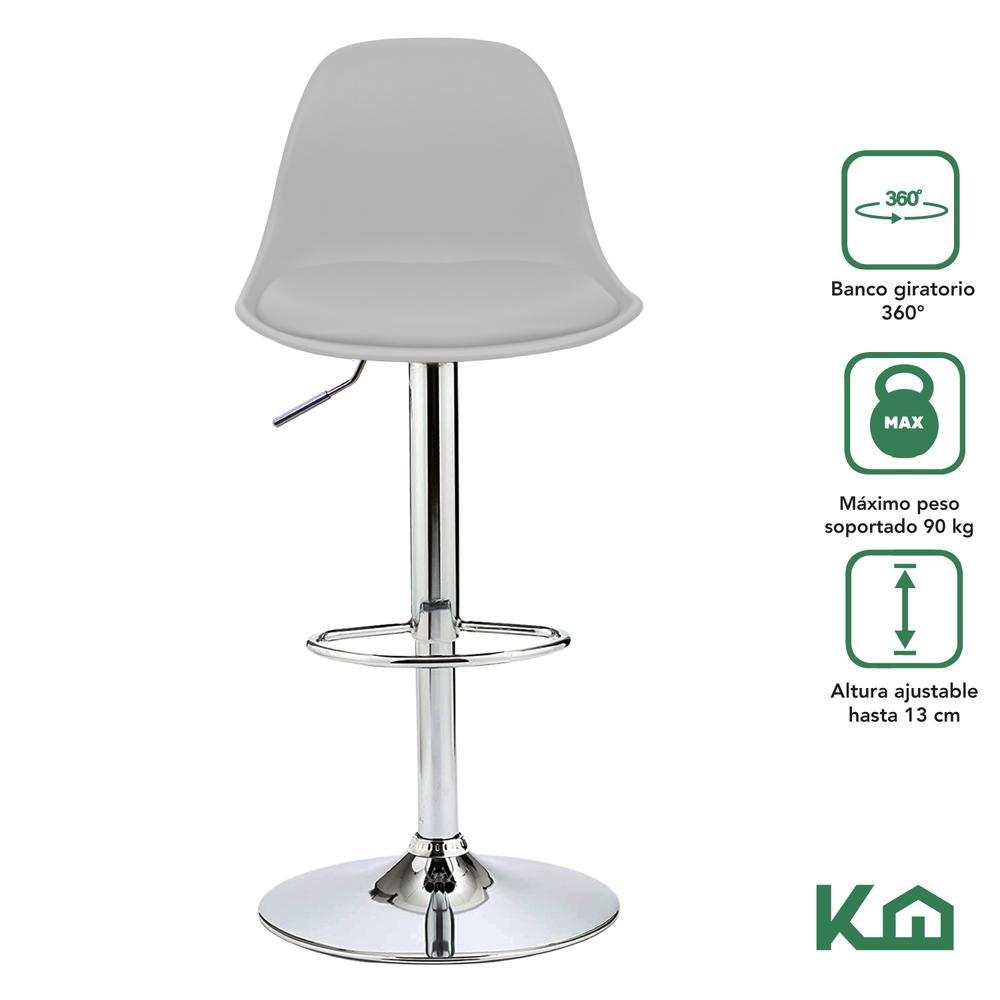 Foto 2 | Sillas Altas KingsHouse COMBO-KH-120 color Blanco 5 Piezas