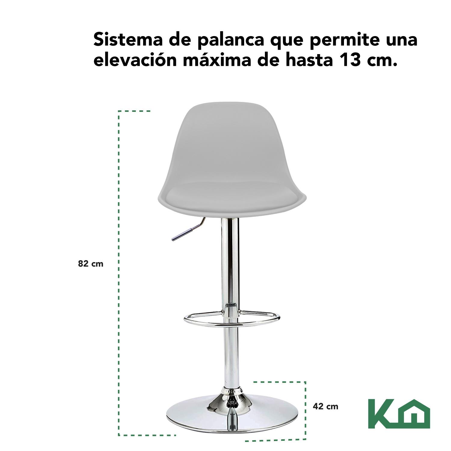 Foto 5 | Sillas Altas KingsHouse COMBO-KH-120 color Blanco 5 Piezas