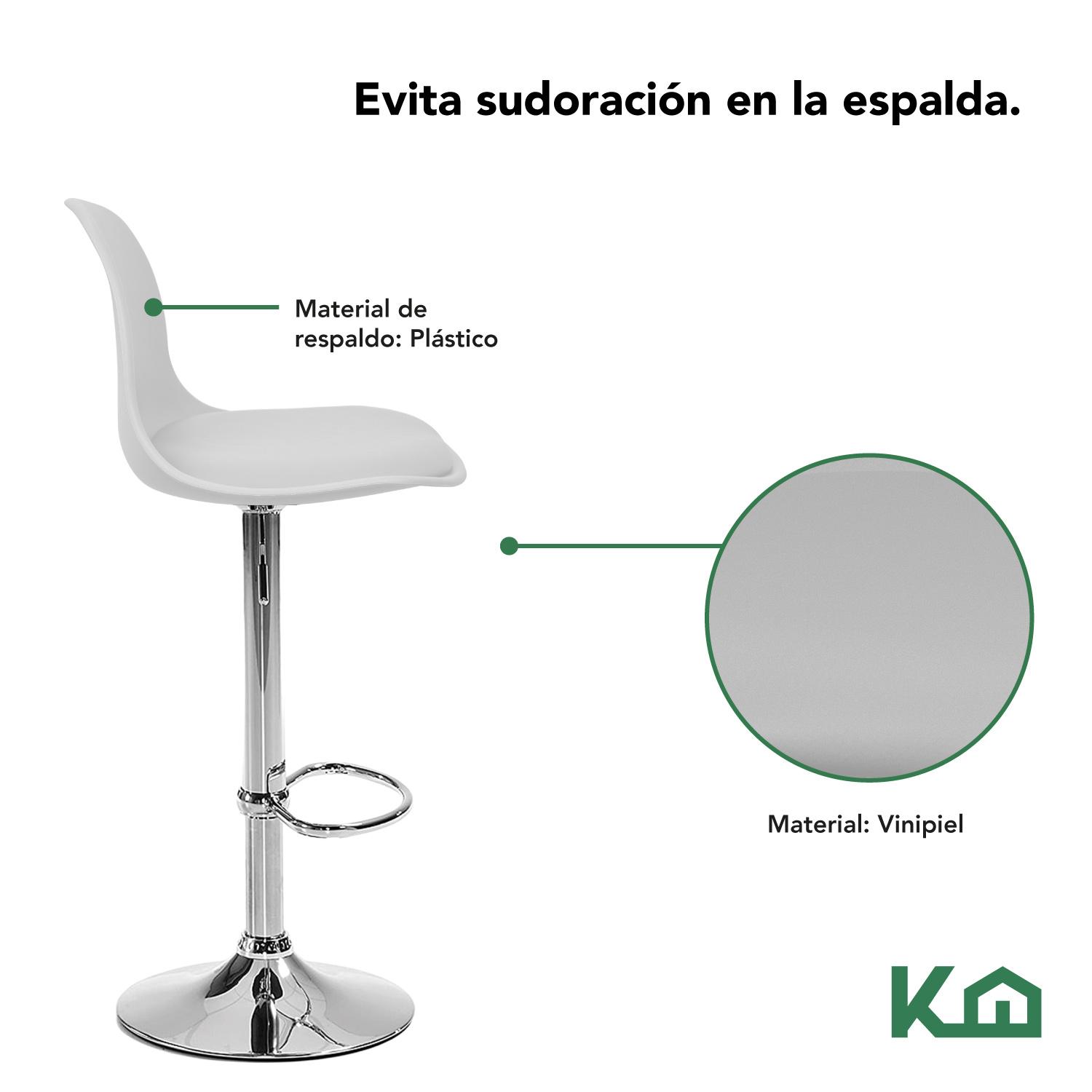 Foto 6 | Sillas Altas KingsHouse COMBO-KH-120 color Blanco 5 Piezas