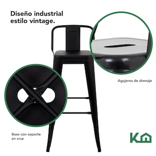 Foto 4 | Bancos Kingshouse Combokh94 Negro 2 Piezas