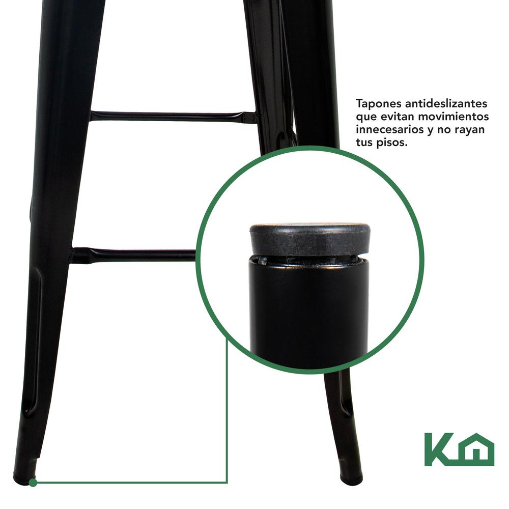 Foto 7 pulgar | Banco Alto KingsHouse 300254 color Negro