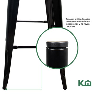Foto 6 | Banco Alto KingsHouse 300254 color Negro