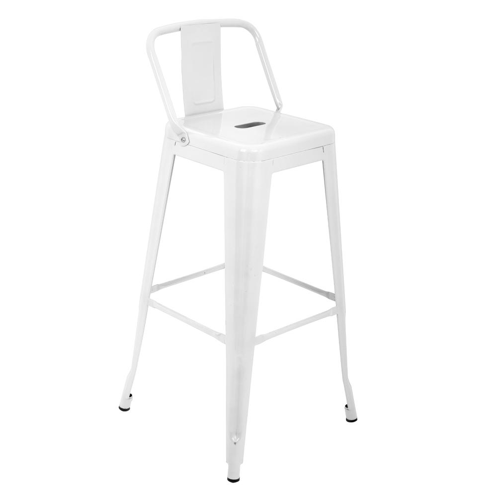 Banco Alto KingsHouse Respaldo Tipo Tolix Vintage Minimalista Moderno
