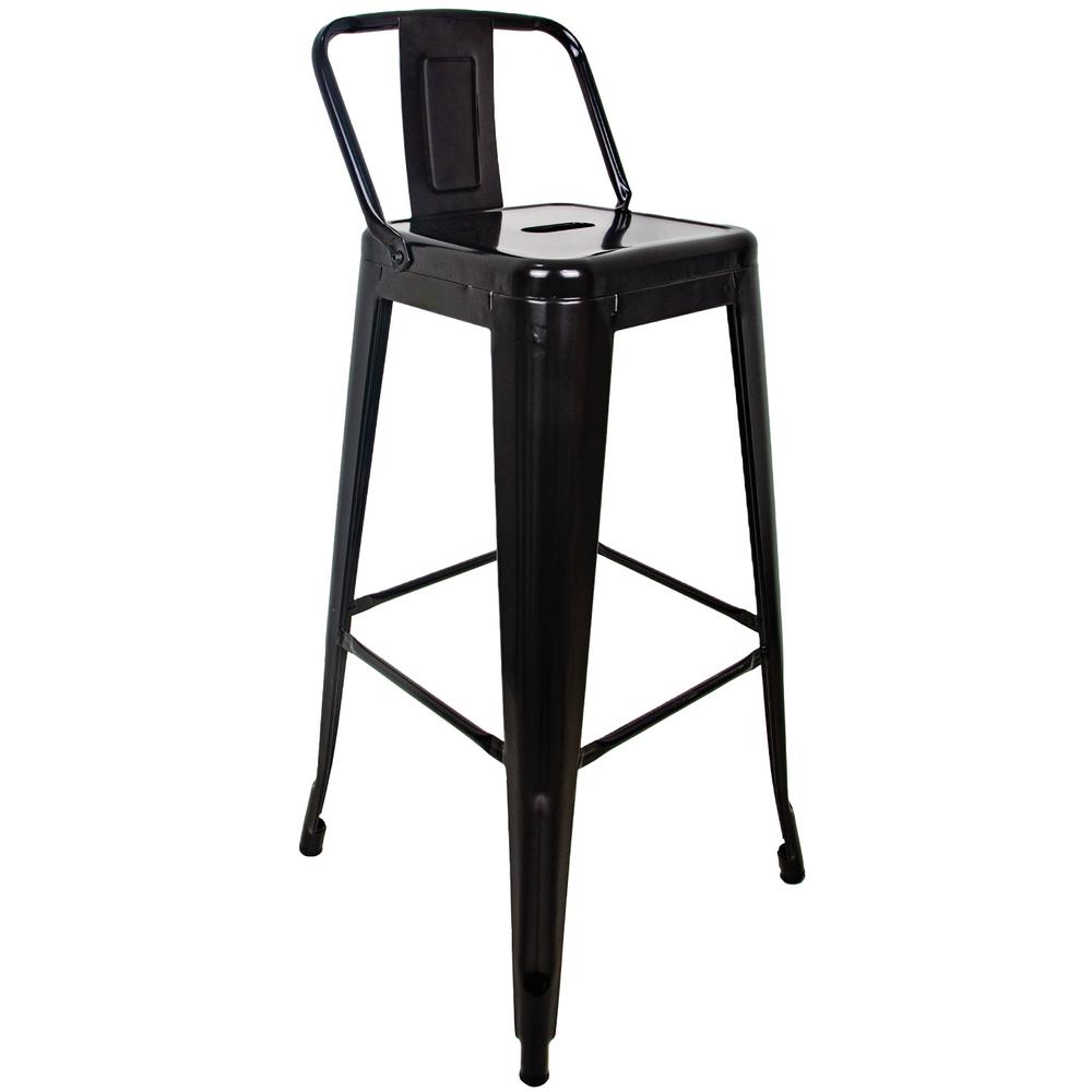 Foto 1 | Banco Alto con Respaldo KingsHouse Vintage color Negro