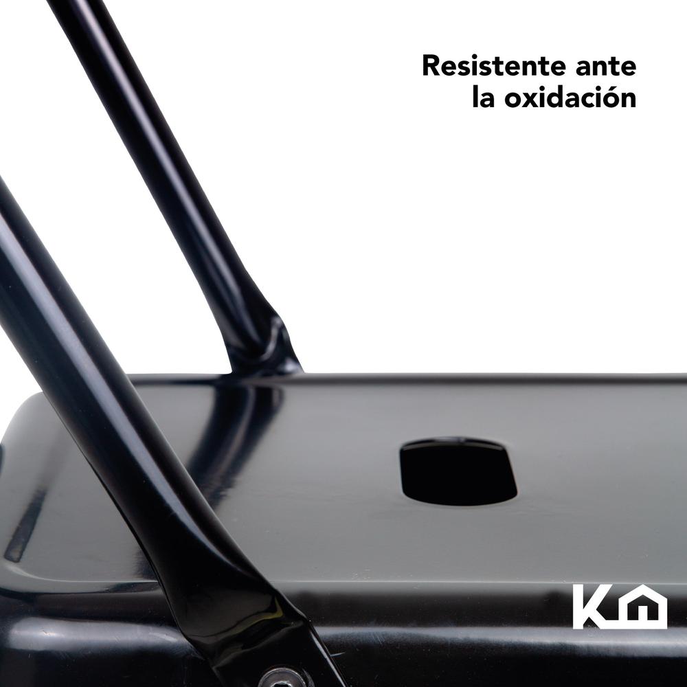 Foto 7 pulgar | Banco Alto con Respaldo KingsHouse Vintage color Negro