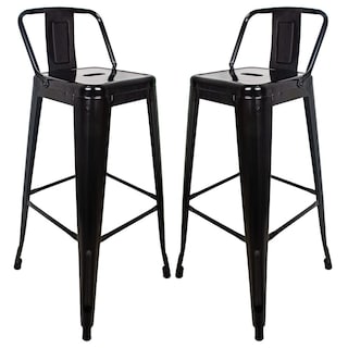 Foto 1 | Banco Alto Tipo Tolix KingsHouse COMBO-KH-94 color Negro 2 Piezas
