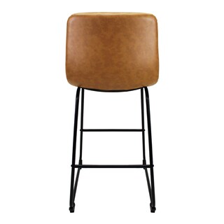 Foto 4 | Set de 2 Bancos Phoenix Mundo In 65cm Tapizado Pu Acero color Café