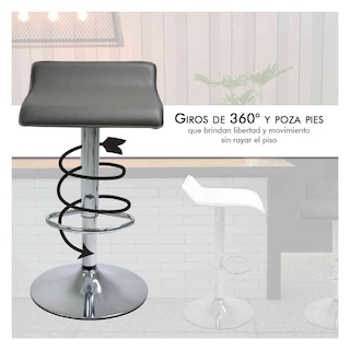 Foto 4 | Bancos Altos Rack & Pack MKZ-Bancobarrgri Gris 2 Piezas