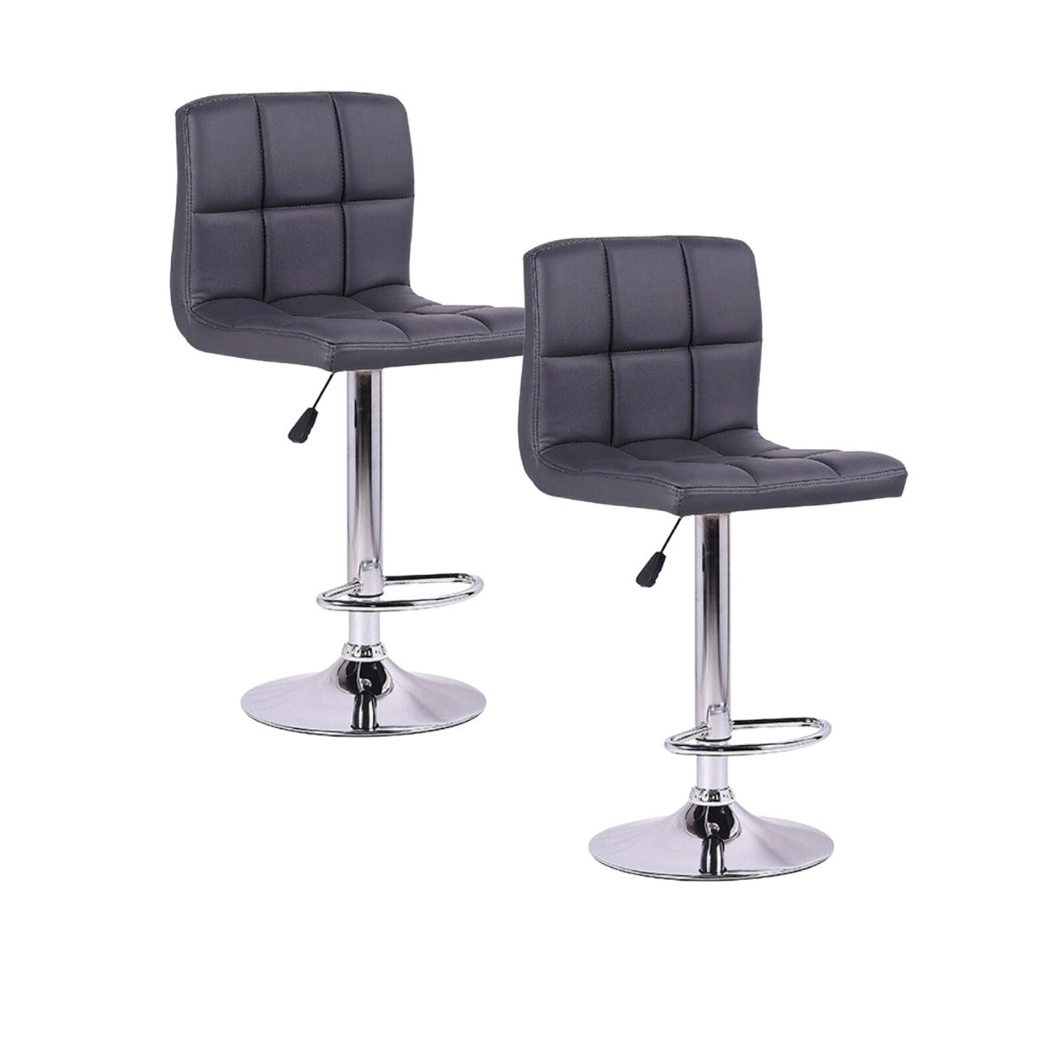 Foto 2 pulgar | Silla Para Bar Elly Decor ED-SARABK02 Con Respaldo 2 Piezas Color Negro