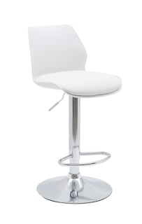 Foto 3 | Bancos Altos Giratorios con Respaldo EKE Life Home 2 Piezas Blancos