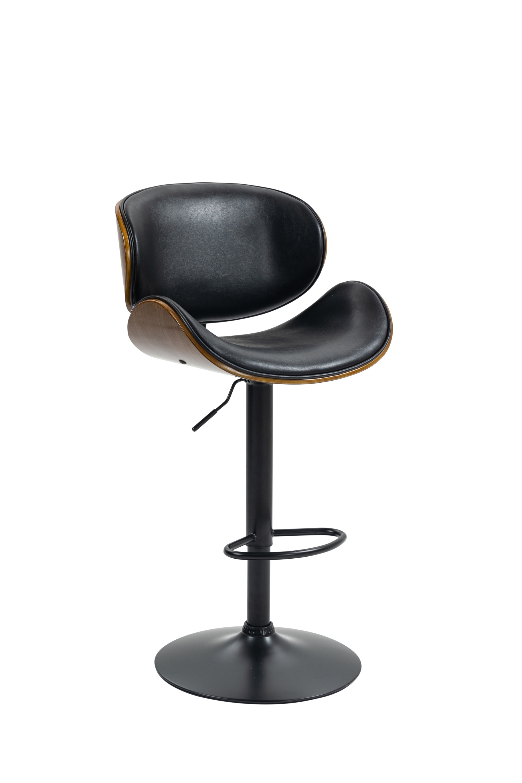 Foto 2 pulgar | Banco Giratorio Premium Con Respaldo Cocina/barra Color Negro