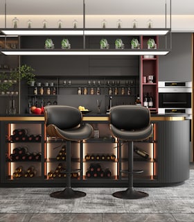 Foto 7 | Banco Giratorio Premium Con Respaldo Cocina/barra Color Negro