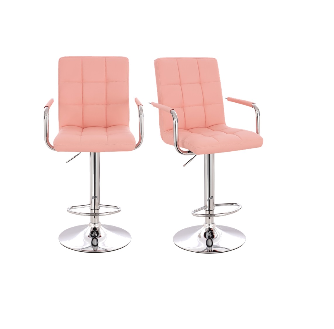 Foto 1 | Set de Bancos Euroluce Rosas Giratorios 2 Piezas para Barra