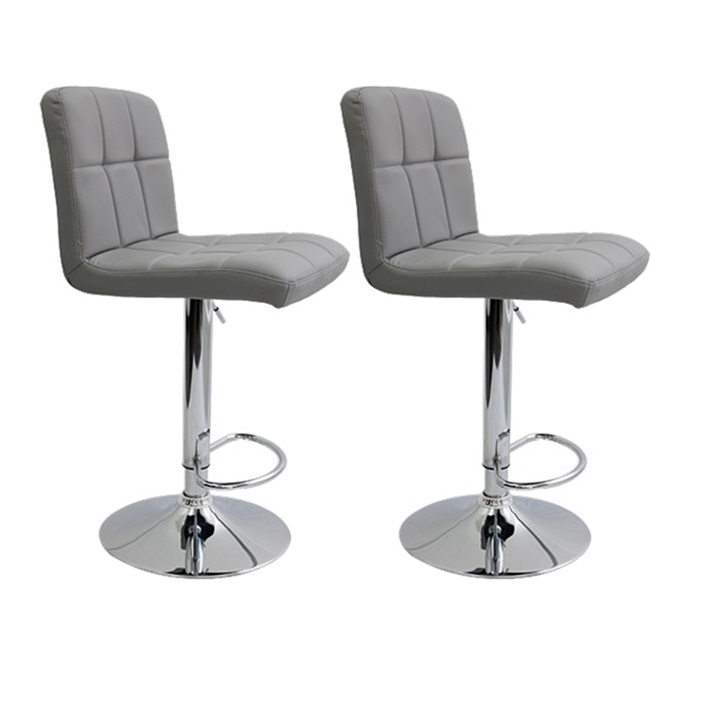 Set dos Bancos Euroluce Set335b Gris Para Barra Giratorio