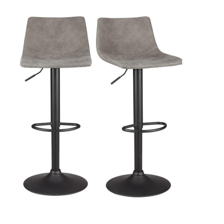 Set dos Bancos Euroluce Se630-1 Gris Para Barra Giratorio $3,299