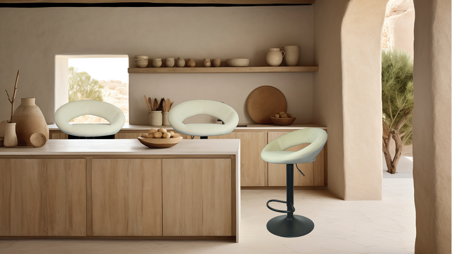 Foto 9 pulgar | Banco Eke Life Home Velvet Base Negra 2 Piezas