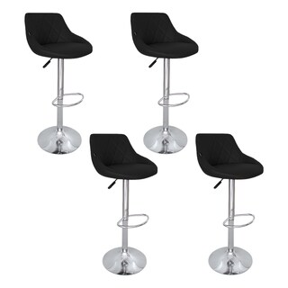 Foto 1 | Set 4 Bancos Giratorios Ajustables Para Barra, Cocina O Bar Marca Gravita
