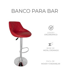 Foto 4 | Set 2 Bancos Giratorios Ajustables Para Barra, Cocina O Bar Marca Gravita