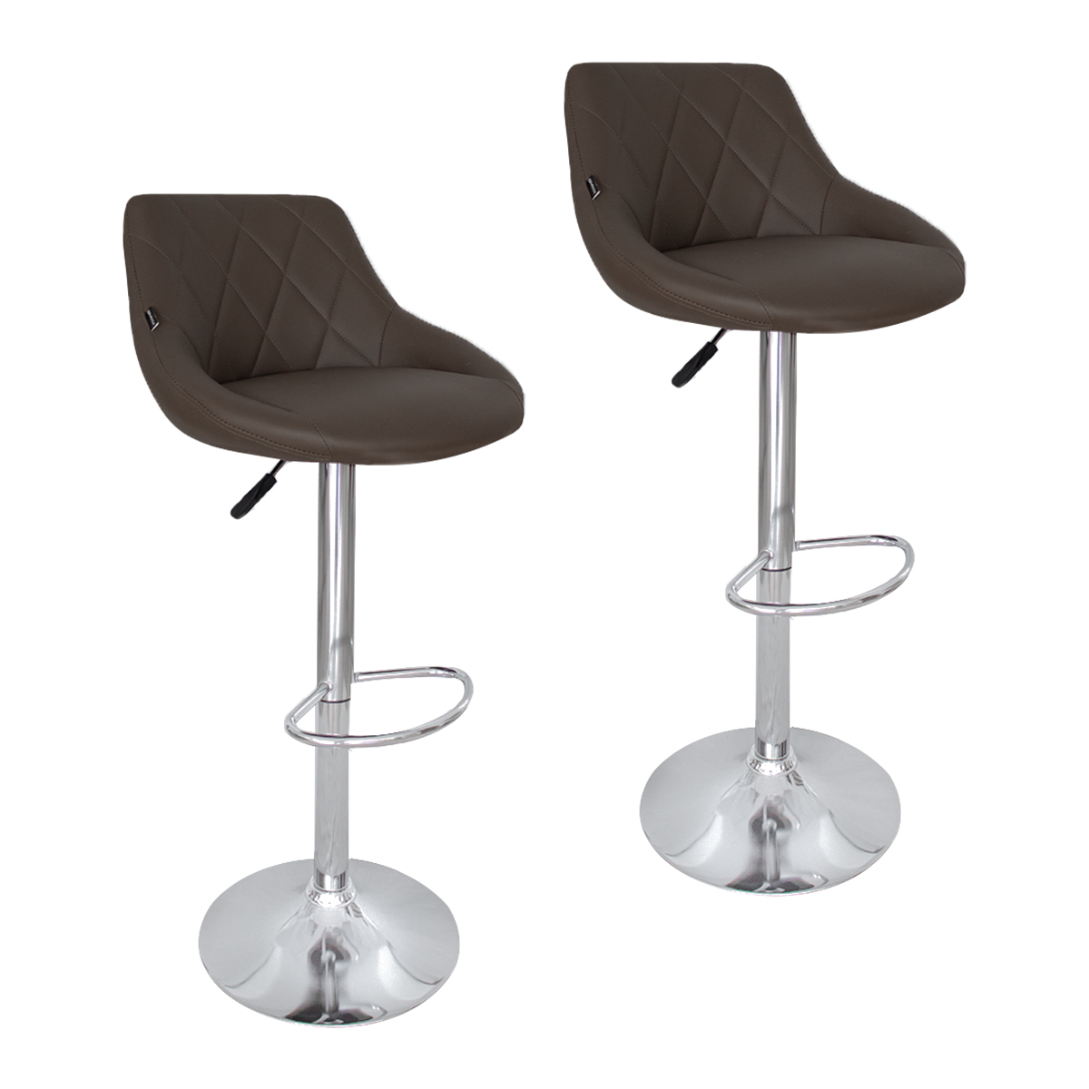 Set 2 Bancos Giratorios Ajustables Para Barra, Cocina O Bar Marca Gravita