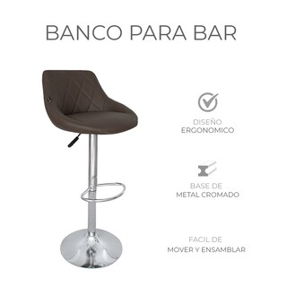 Foto 4 | Set 2 Bancos Giratorios Ajustables Para Barra, Cocina O Bar Marca Gravita