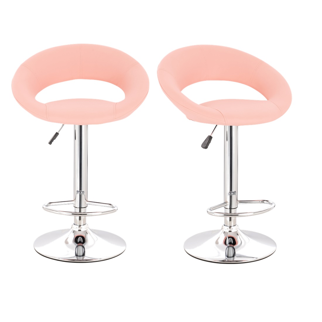 Set Dos Bancos Euroluce Set3230 Rosa Pu Para Barra Giratorio