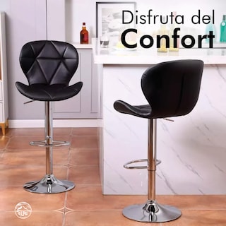 Foto 6 | Set 2 Bancos Altos Pallpall Negro
