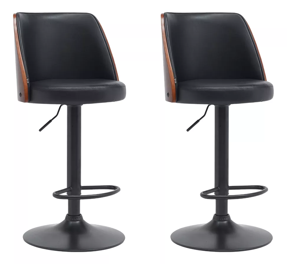 Foto 1 | Set de 2 Bancos Altos Eke Life Home Giratorios