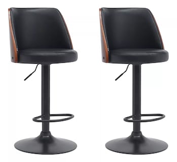 Foto 1 | Set de 2 Bancos Altos Eke Life Home Giratorios