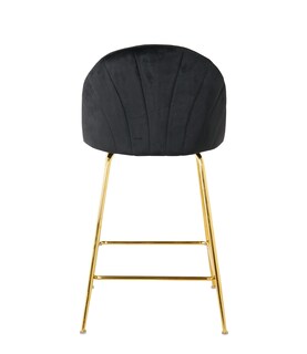 Foto 3 | Banco Terzetto Fureli Velvet Negro Dorado