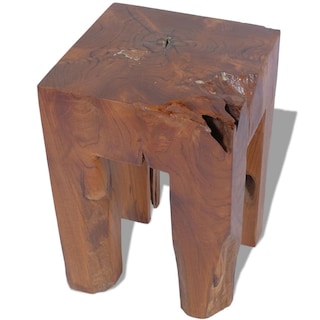 Foto 7 | Taburete Vidaxl De Madera Maciza De Teca Marrón 30x30x40 Cm - Venta Internacional.