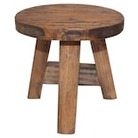 Taburete Vidaxl De Madera Maciza Recuperada, Hecho A Mano, De Aspecto Vintage - Venta Internacional.