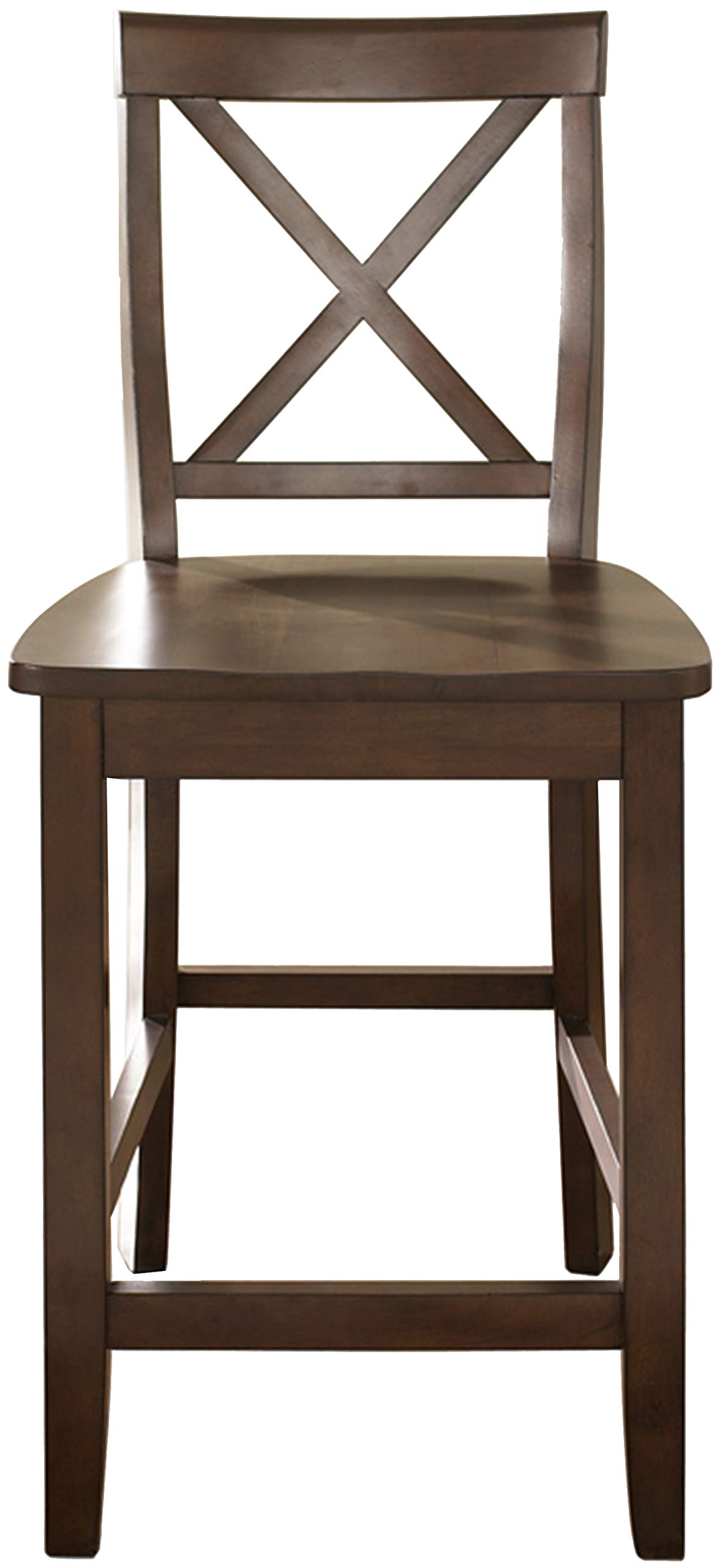 Foto 2 | Juego De Taburetes De Bar Crosley Furniture Con Respaldo En X De Madera De Caoba Vintage - Venta Internacional.