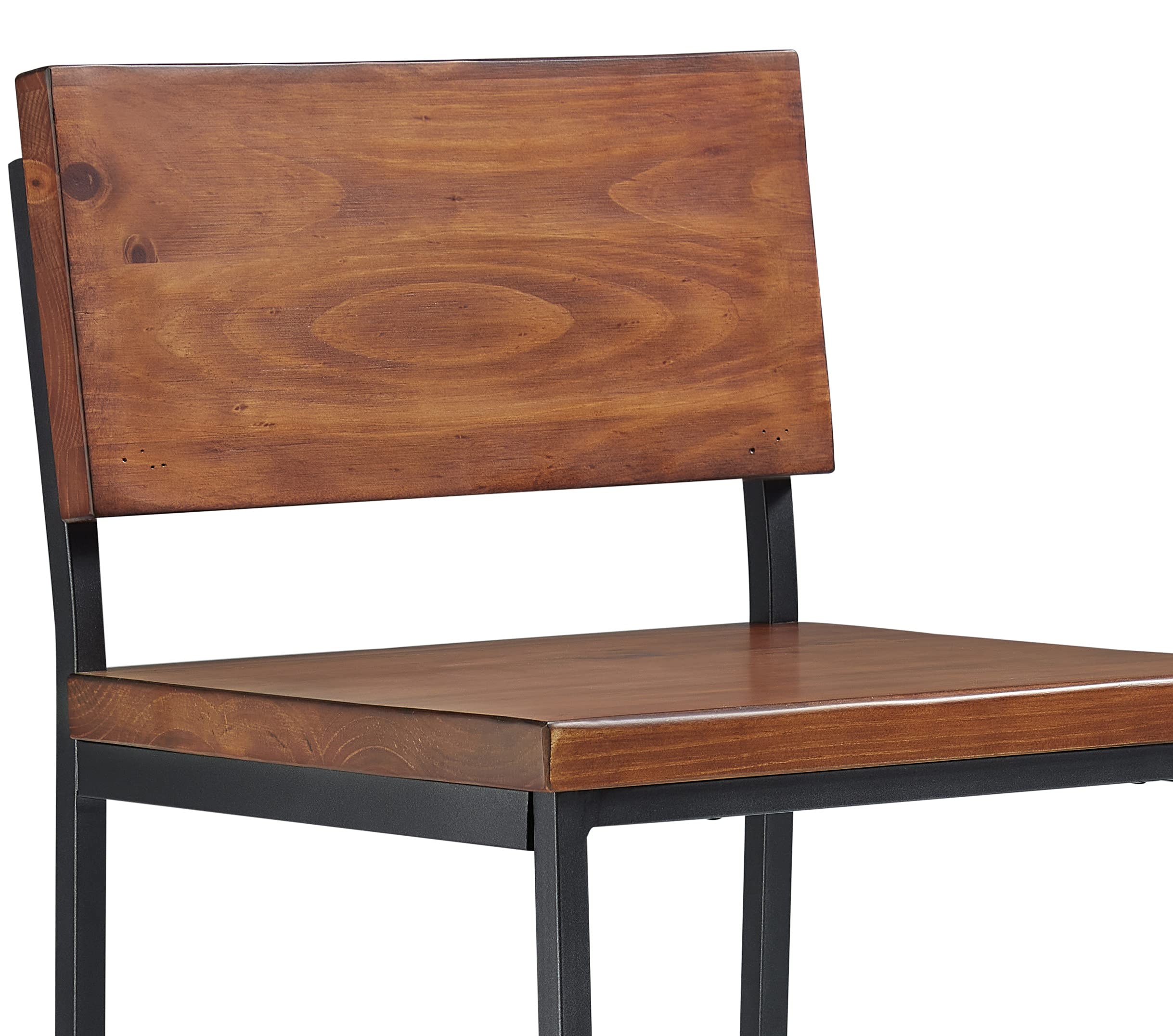 Foto 4 pulgar | Taburete De Bar Progressive Furniture Sawyer, Madera Y Metal, Color Marrón - Venta Internacional.