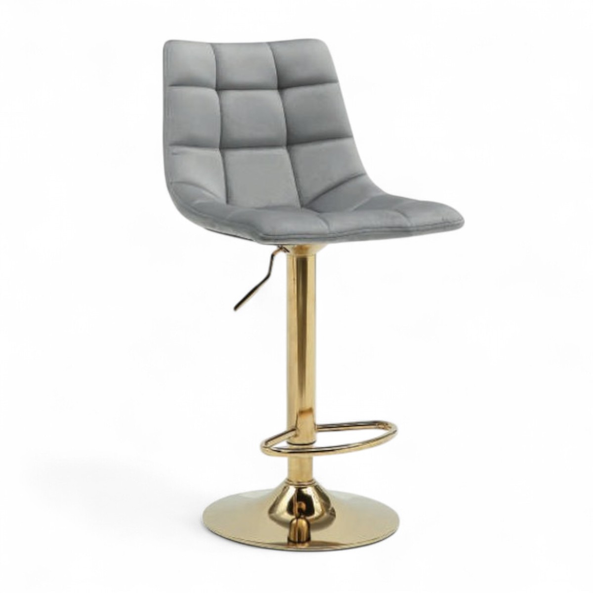 Banco Rise Velvet Gris Base Dorada  Terzetto