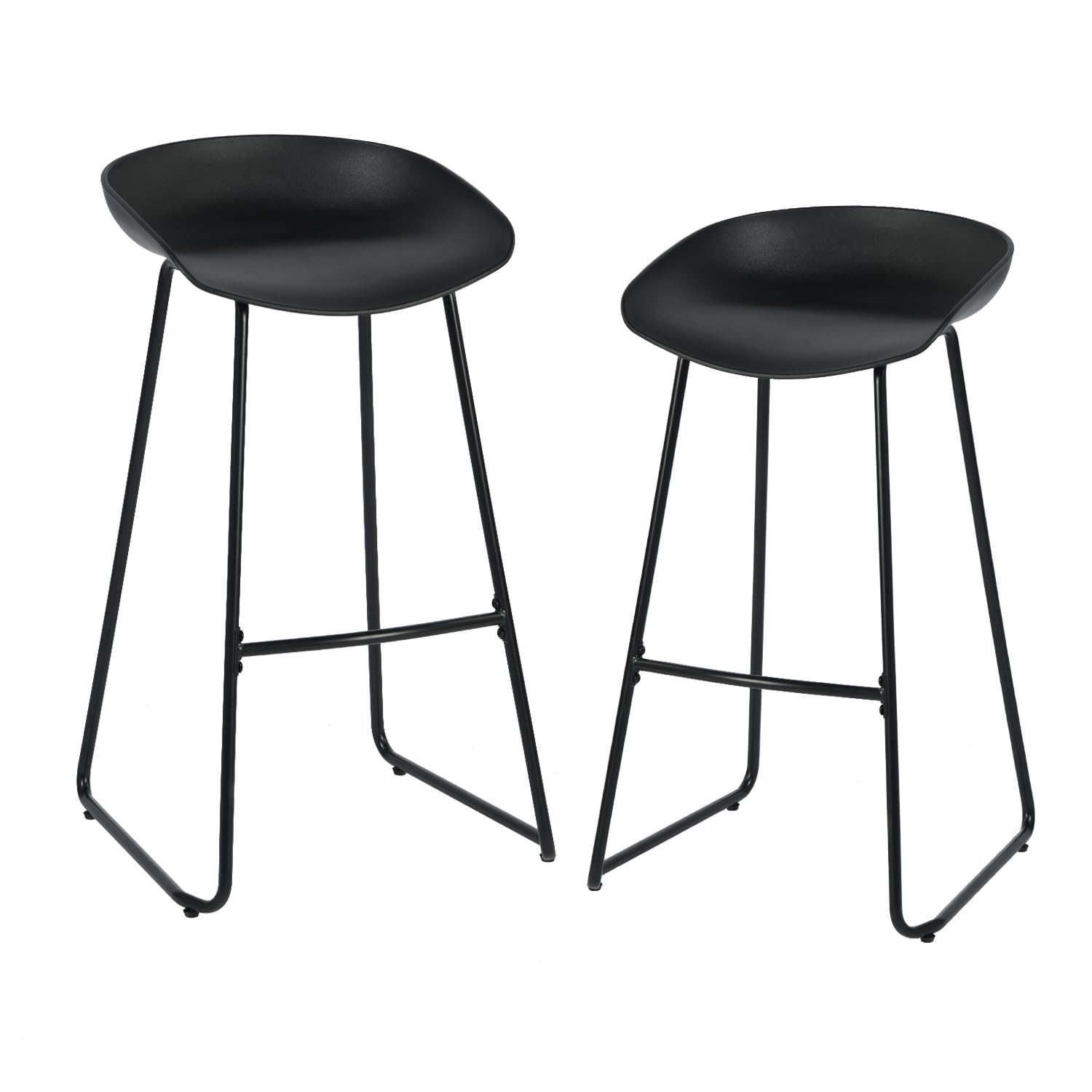 Foto 2 pulgar | Taburete De Bar Furniturer Fiyaner Negro 43 X 47 X 80 Cm